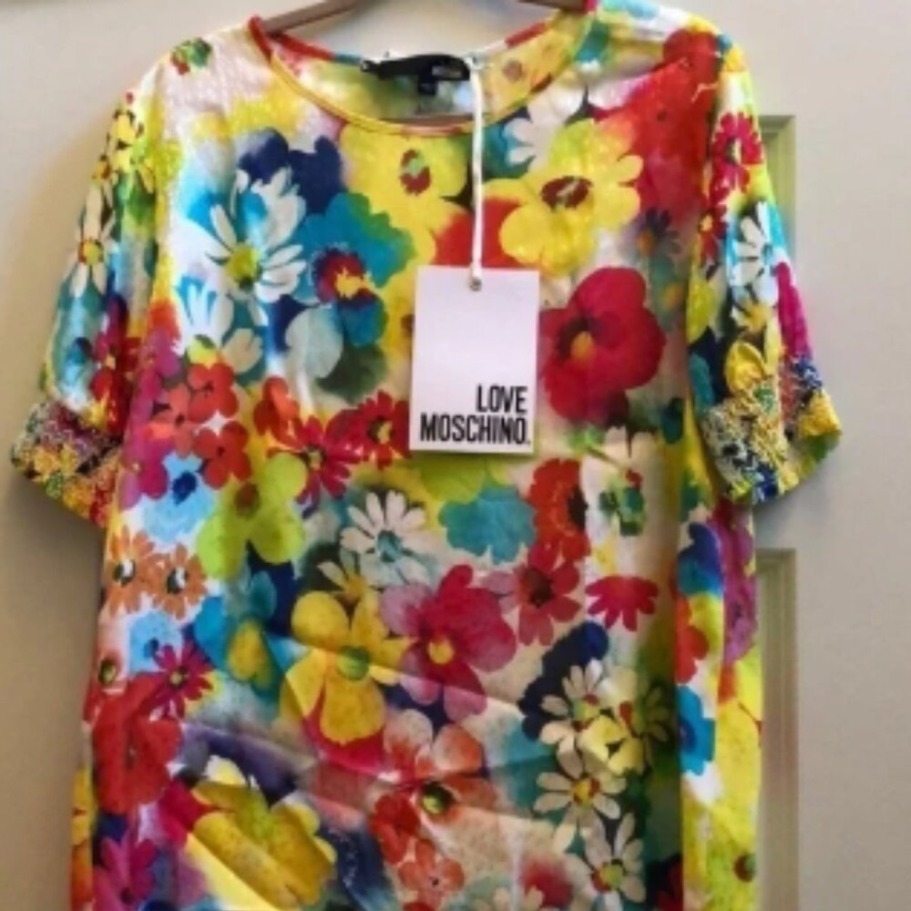 Love Moschino Floral Printed Blouse L